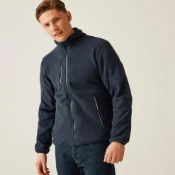 Men's Omicron III Waterproof Breathable Full Zip Fleece | Navy