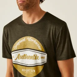 Men's Original Workwear Wicking T-Shirt | Dark Khaki Marl