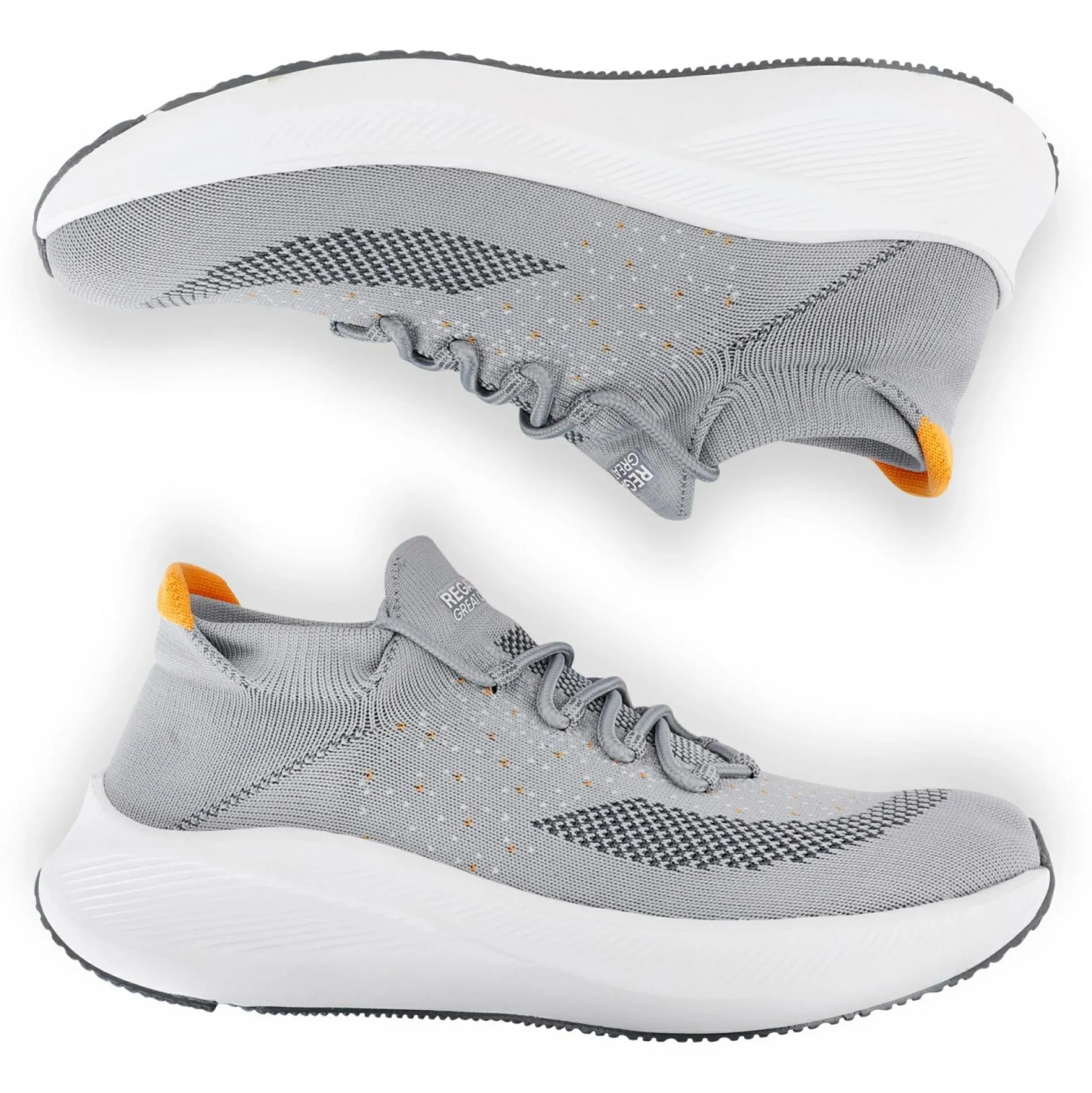 Men's Orton Trainers | Storm Grey Orange