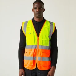 Men's Pro HI-VIS Executive Vest | Yellow Orange