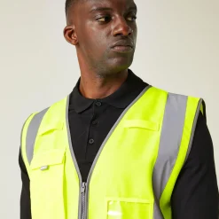 Men's Pro HI-VIS Executive Vest | Yellow