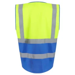 Men's Pro HI-VIS Executive Vest | Yellow Royal Blue