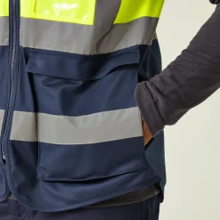 Men's Pro HI-VIS Executive Vest | Yellow Navy