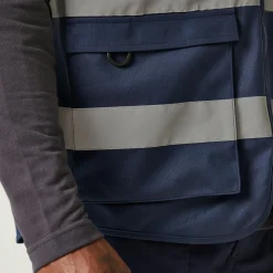 Men's Pro HI-VIS Executive Vest | Yellow Navy