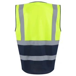 Men's Pro HI-VIS Executive Vest | Yellow Navy