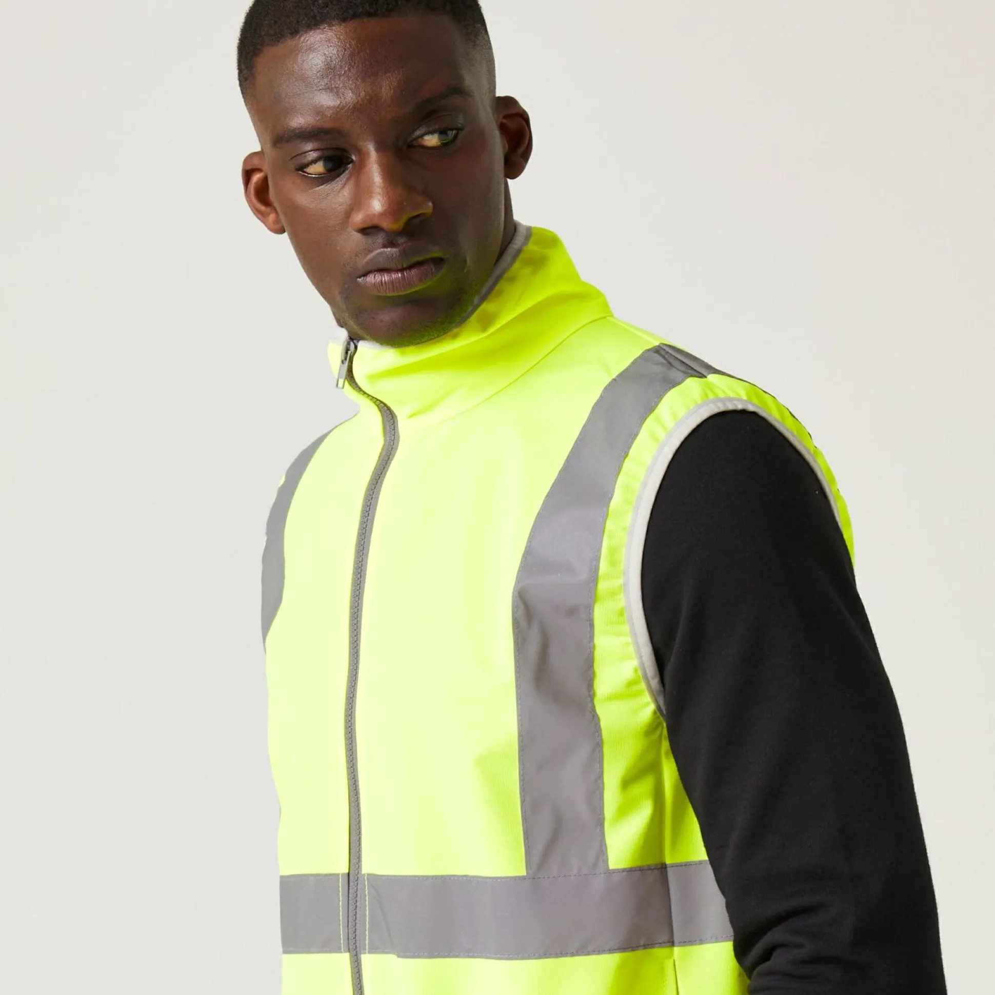 Men's Pro HI-VIS Full Zip Gilet | Yellow