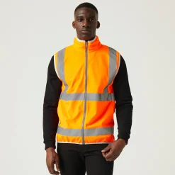 Men's Pro HI-VIS Full Zip Gilet | Orange
