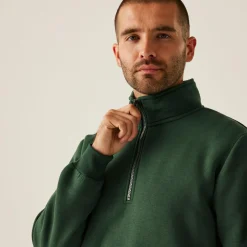 Men's Pro Quarter Zip Sweatshirt | Dark Green