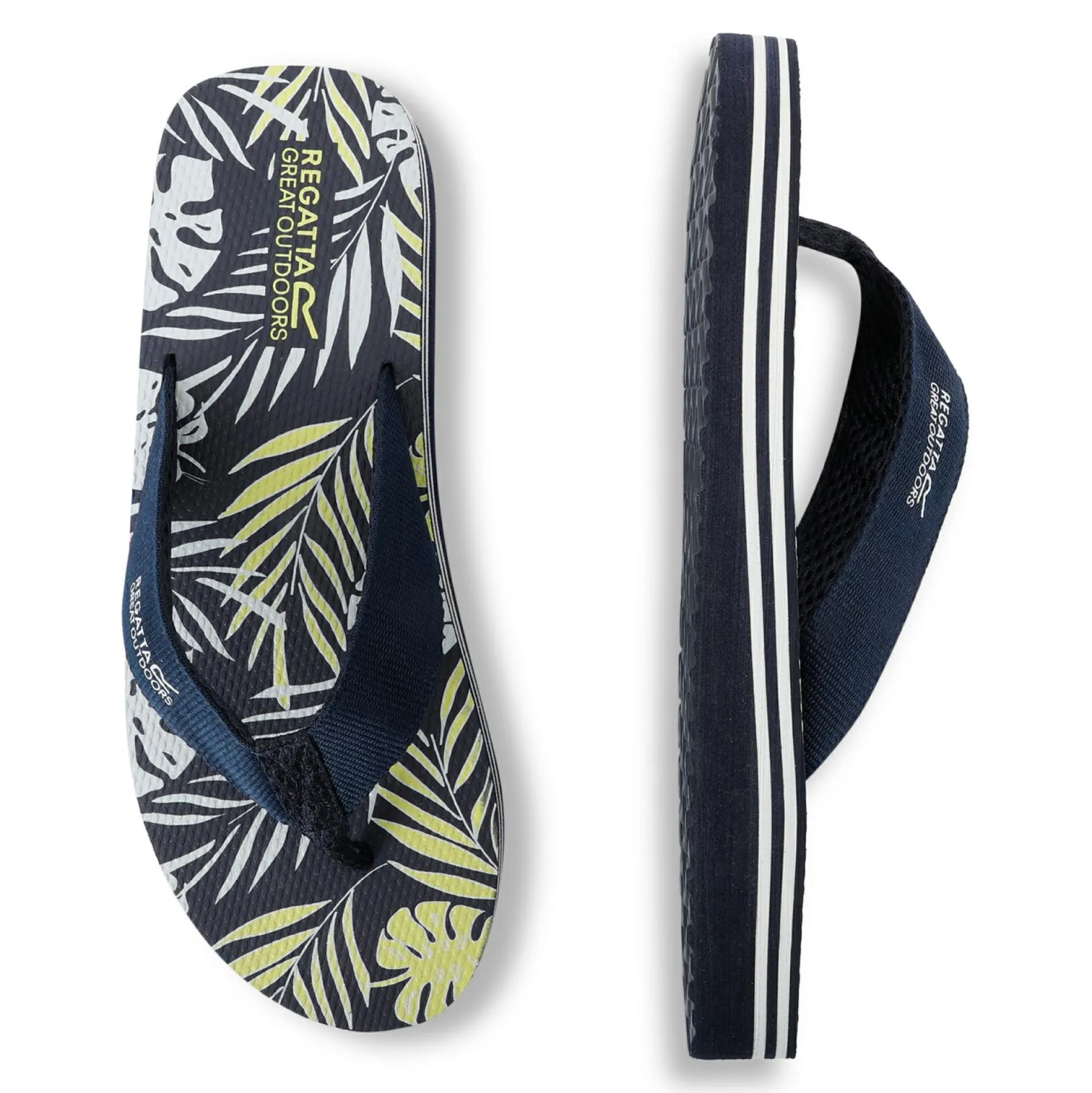 Men's Rico Flip Flops | Navy Leaf