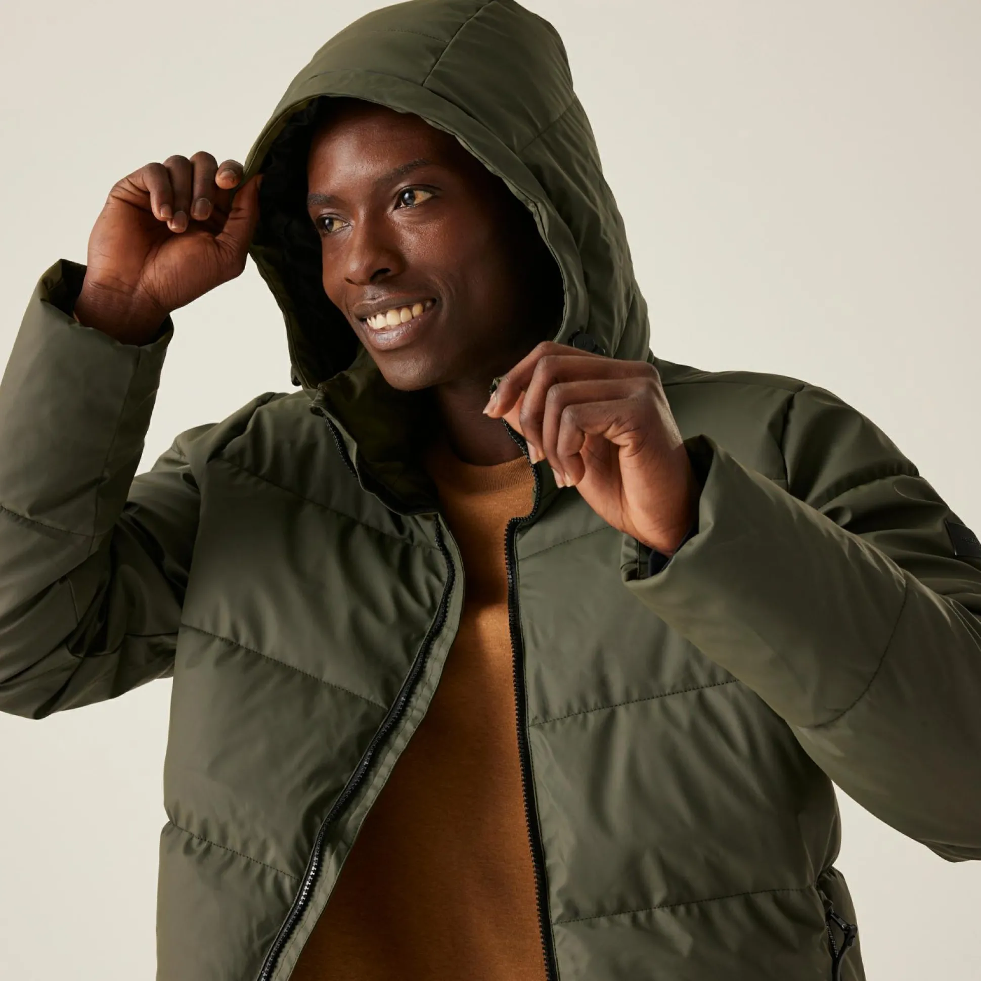 Men's Saltern Quilted Jacket | Dark Khaki