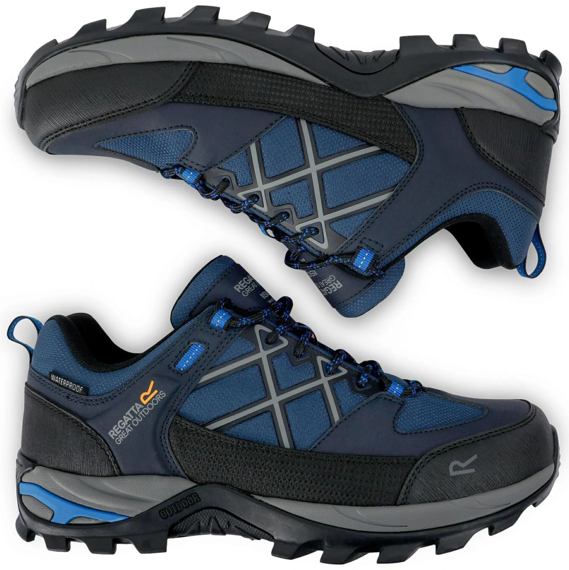 Men's Samaris III Low Walking Shoes | Navy Rio Red