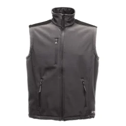 Men's Sandstorm Softshell Bodywarmer | Seal Grey Black