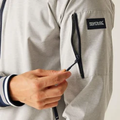 Men's Shorebay III Waterproof Jacket | Silver Grey Linear Stripe