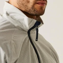 Men's Shorebay III Waterproof Jacket | Silver Grey Linear Stripe