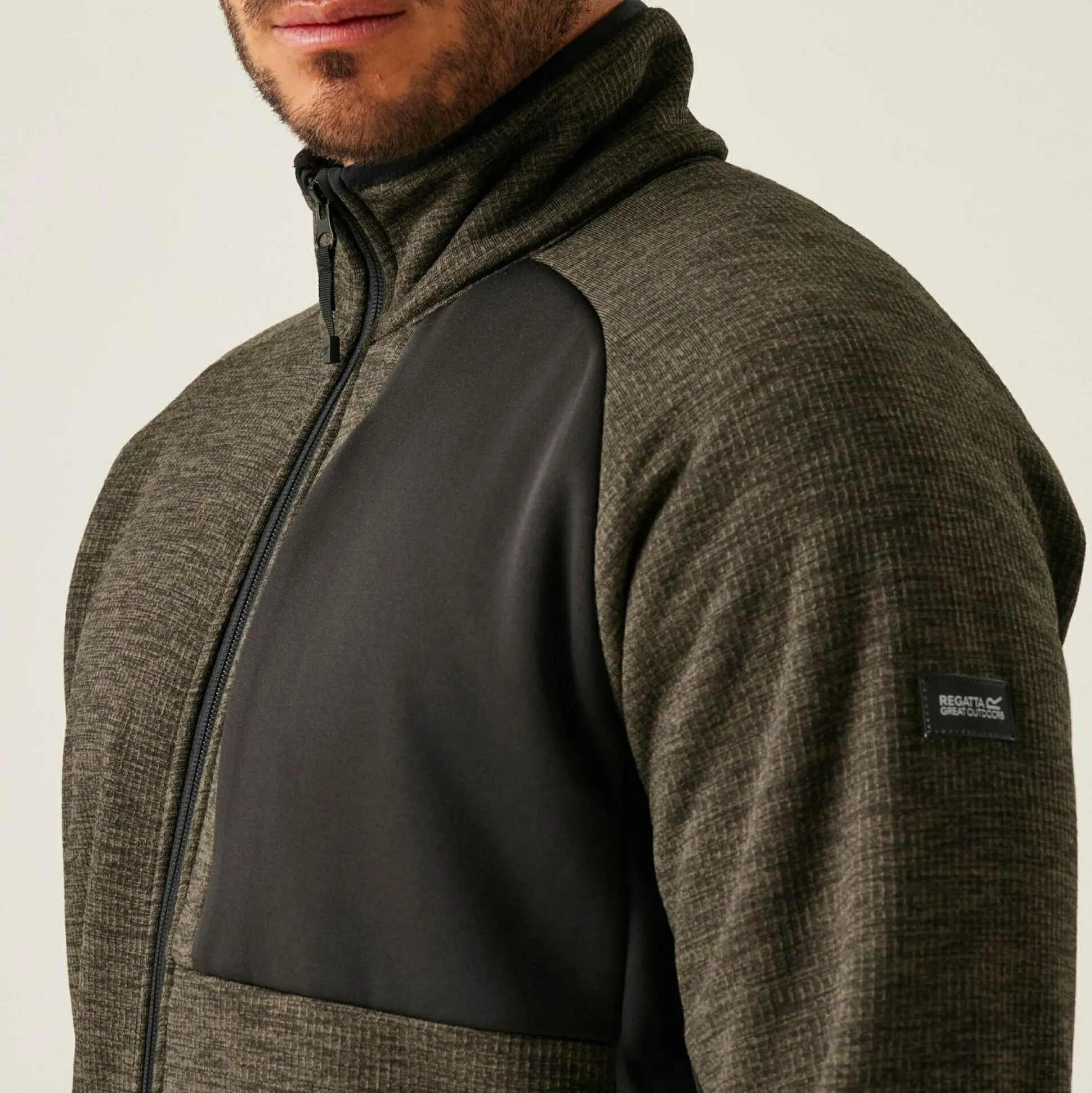 Men's Shorston Full Zip Fleece | Crocodile Marl