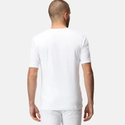 Men's Short Sleeve Thermal Vest | White