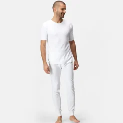 Men's Short Sleeve Thermal Vest | White