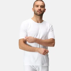Men's Short Sleeve Thermal Vest | White