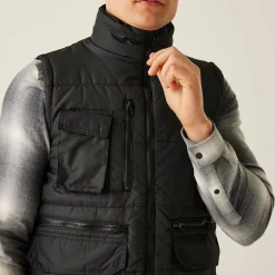 Men's Steller Multi Zip Insulated Bodywarmer | Black