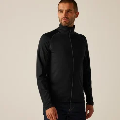 Men's Stretch Full-Zip Midlayer | Black