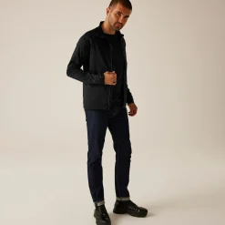 Men's Stretch Full-Zip Midlayer | Black