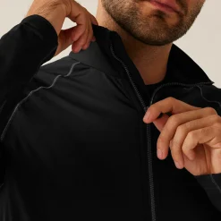 Men's Stretch Full-Zip Midlayer | Black