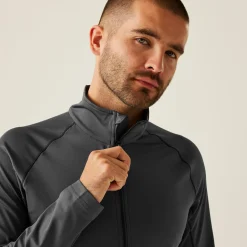 Men's Stretch Full-Zip Midlayer | Seal Grey