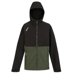 Men's Surrender Softshell Jacket | Dark Khaki Black