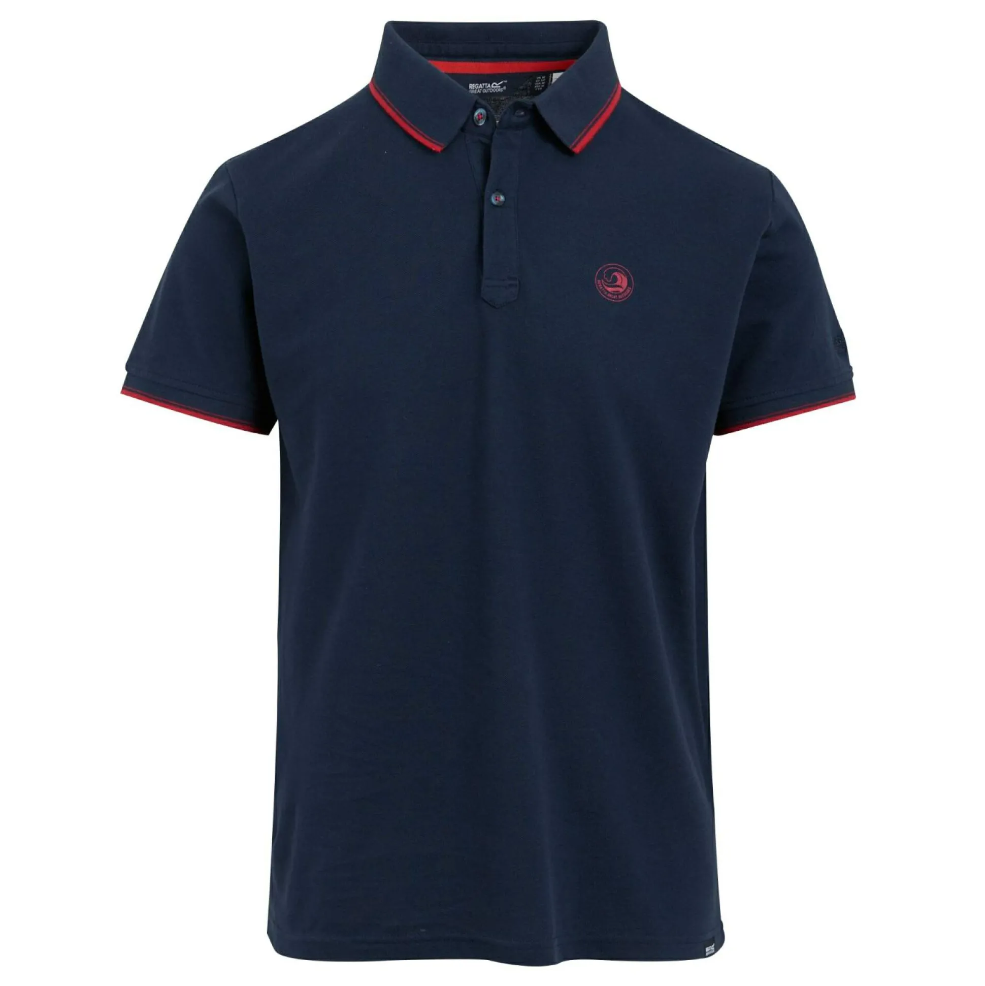 Men's Tadeo II Polo Shirt | Navy Poppy Red Tipping