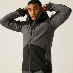 Men's 4Tex Stretch 3 Layer Softshell Jacket | Slate Grey Black