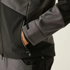 Men's 4Tex Stretch 3 Layer Softshell Jacket | Slate Grey Black