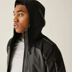 Men's 4Tex Stretch 3 Layer Softshell Jacket | Slate Grey Black
