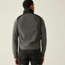 Men's 4Tex Stretch 3 Layer Softshell Bodywarmer | Slate Grey Black