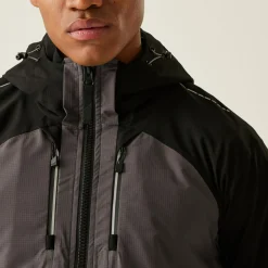 Men's 4Tex Stretch Waterproof Shell Jacket | Slate Grey Black