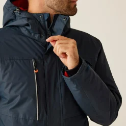 Men's Thermogen Powercell 5000 Waterproof Insulated Hooded Heated Jacket | Navy Magma