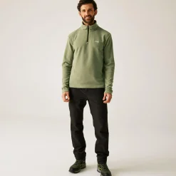 Men's Thompson Lightweight Half Zip Fleece | Olive Green