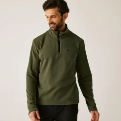 Men's Thompson Lightweight Half Zip Fleece | Olive Green