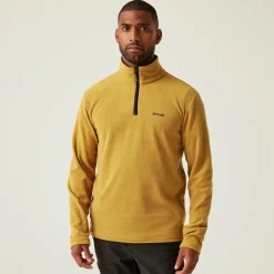 Men's Thompson Lightweight Half Zip Fleece | Mustard