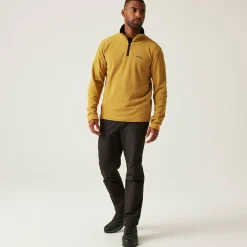 Men's Thompson Lightweight Half Zip Fleece | Mustard