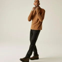 Men's Thompson Lightweight Half Zip Fleece | Brown
