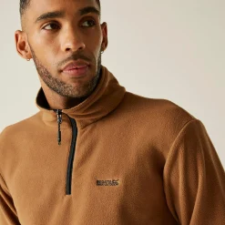 Men's Thompson Lightweight Half Zip Fleece | Brown