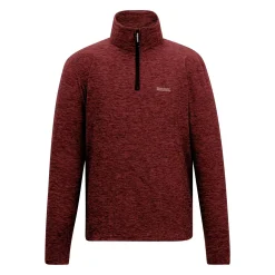 Men's Thompson Marl Half Zip Fleece | Dark Maroon