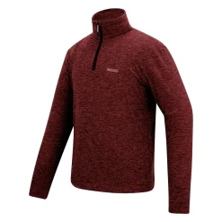 Men's Thompson Marl Half Zip Fleece | Dark Maroon