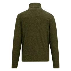 Men's Thompson Marl Half Zip Fleece | Olive Green