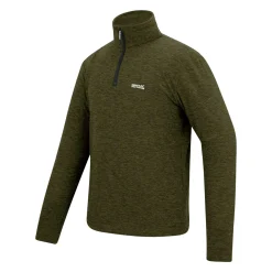 Men's Thompson Marl Half Zip Fleece | Olive Green
