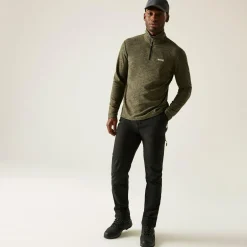 Men's Thompson Marl Half Zip Fleece | Green