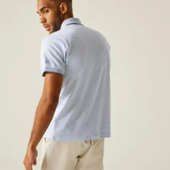 Men's Tiver Polo Shirt | Skyway White Stripe