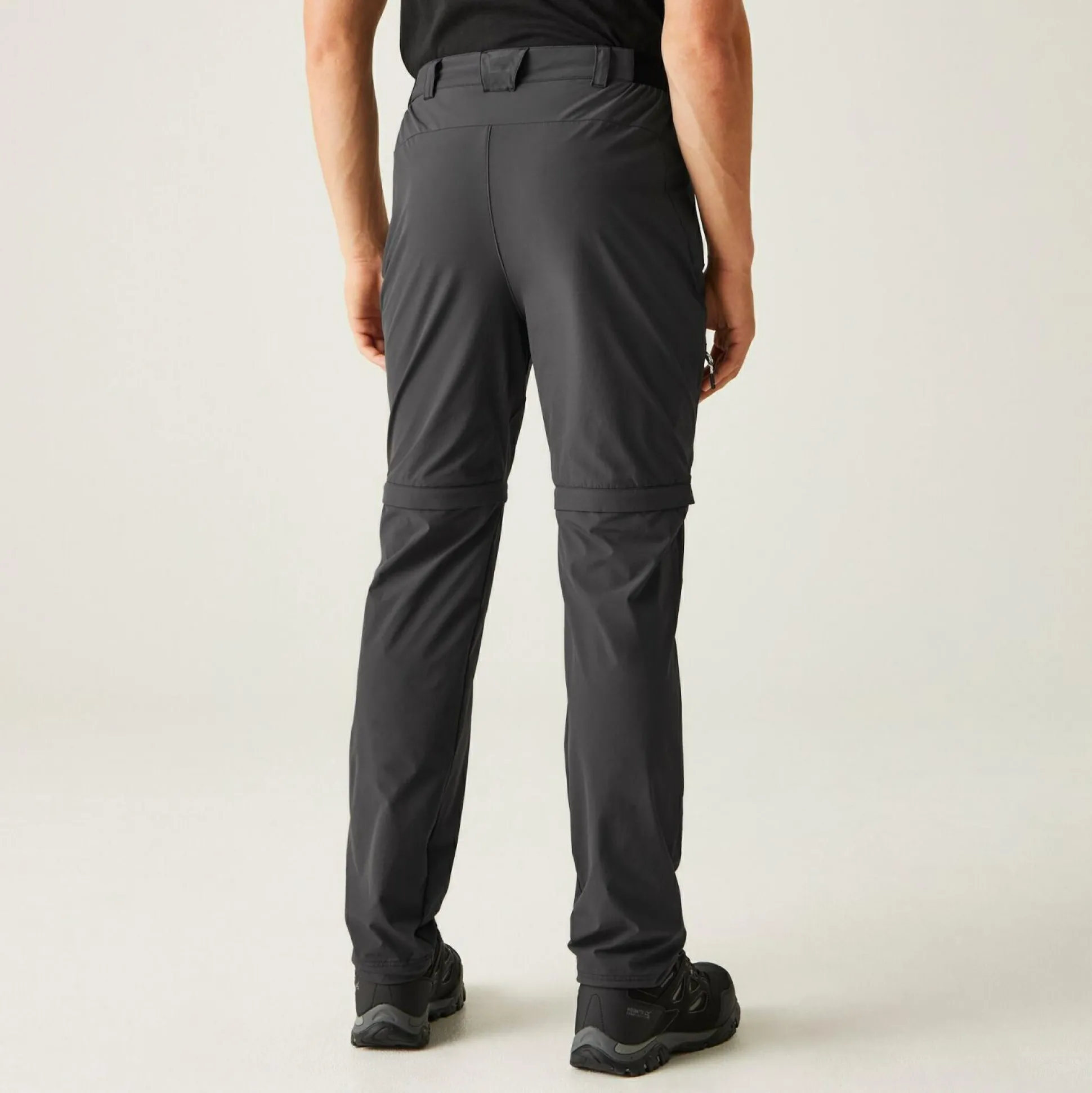 Men's Travel Light Zip Off Packaway Trousers | Ash