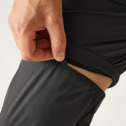 Men's Travel Light Zip Off Packaway Trousers | Ash