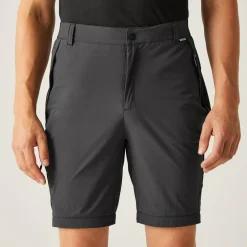 Men's Travel Light Zip Off Packaway Trousers | Ash